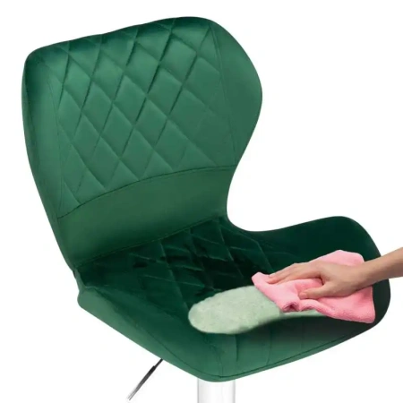 Барный стул Woodville Porch green / chrome